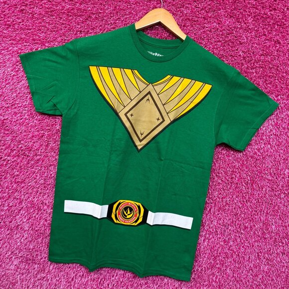 Power Rangers Green Dragon Power Ranger Armor Costume Tee M - Picture 3 of 4